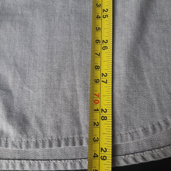 Calvin Klein SZ M Slim Fit Gray 100% Cotton Men's Button Down Shirt - Picture 13 of 13